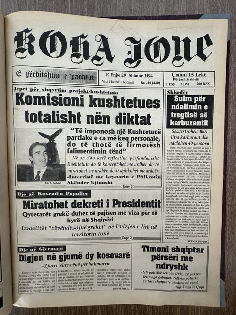 Koha Jonë 1994-09-29
